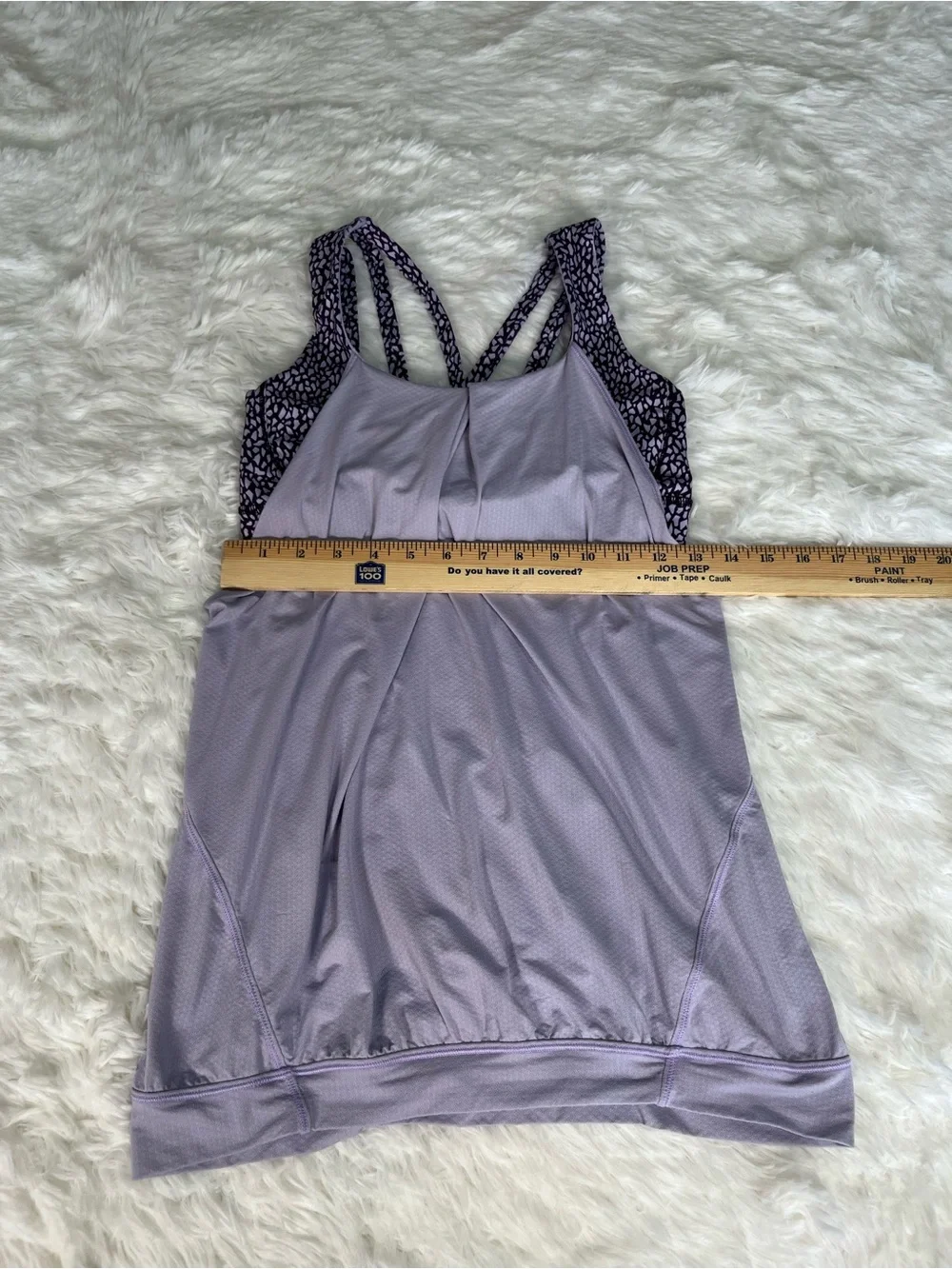 Lululemon Nouveau Limits Tank In Lilac / Miss Mosaic Lilac Deep Zinfandel Size 6
